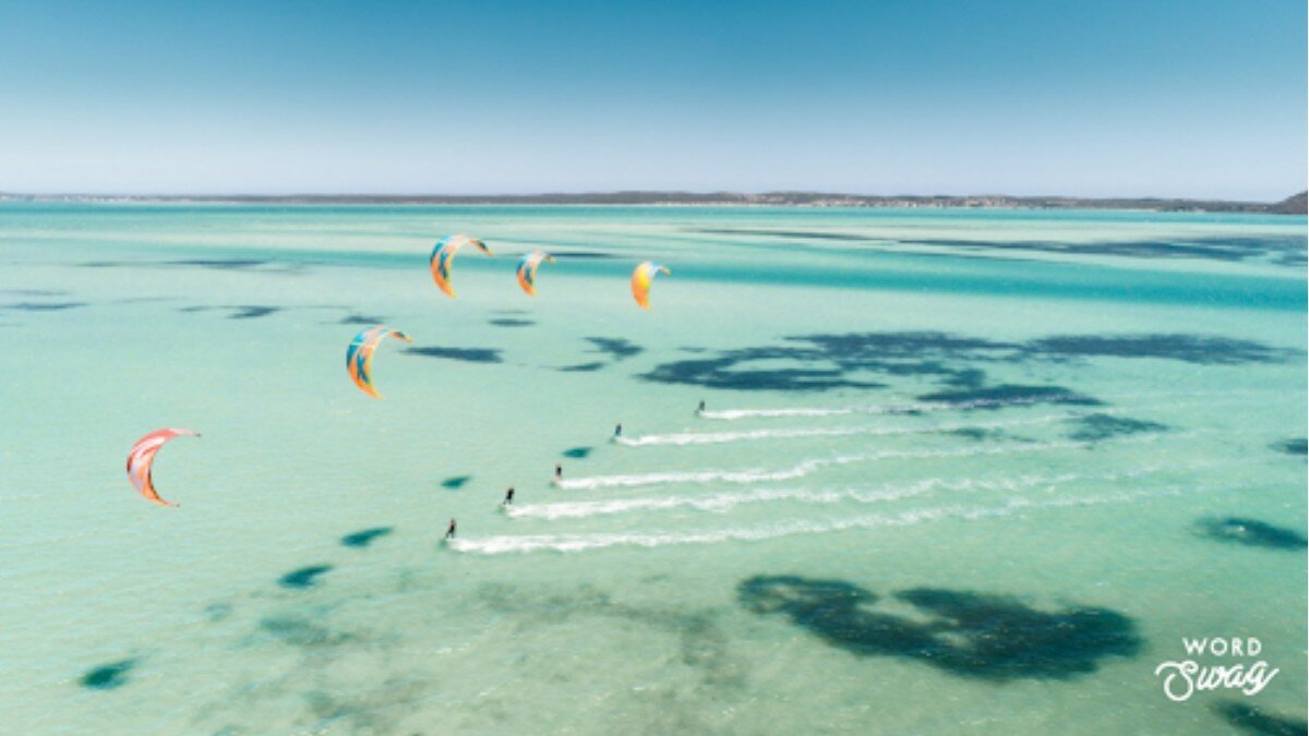 Kitesurfing paradise female kite instructor