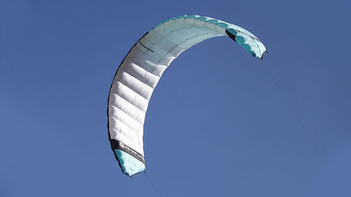 Kitesurf foil kite close-up