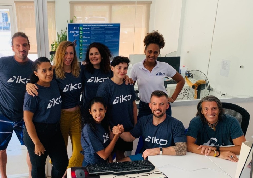 Das IKO-Büroteam, Cabarete, Dominikanische Republik, 2021