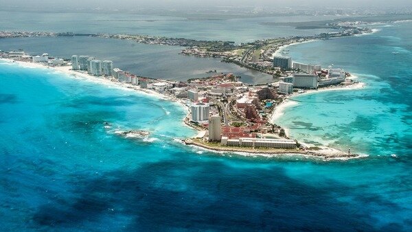 Kitesurf en Isla Blanca, Cancun, México 