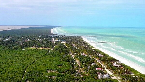 Kitesurf au El Cuyo, Mexique