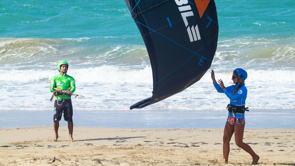 launch kite with short lines