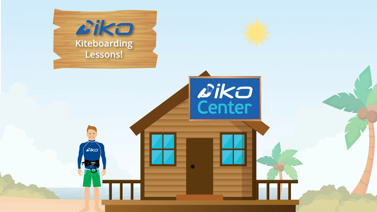kiteboarding lessons at a IKO center
