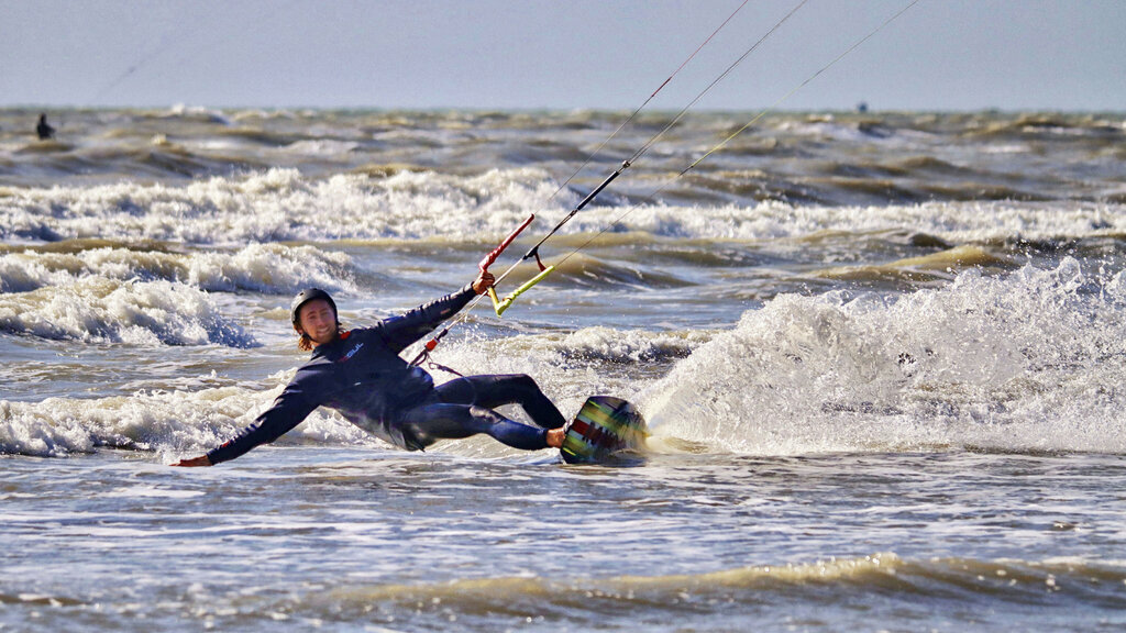 Snowboarding and Kiteboarding