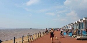 Kitesurfing in St Anne’s Beach, Blackpool